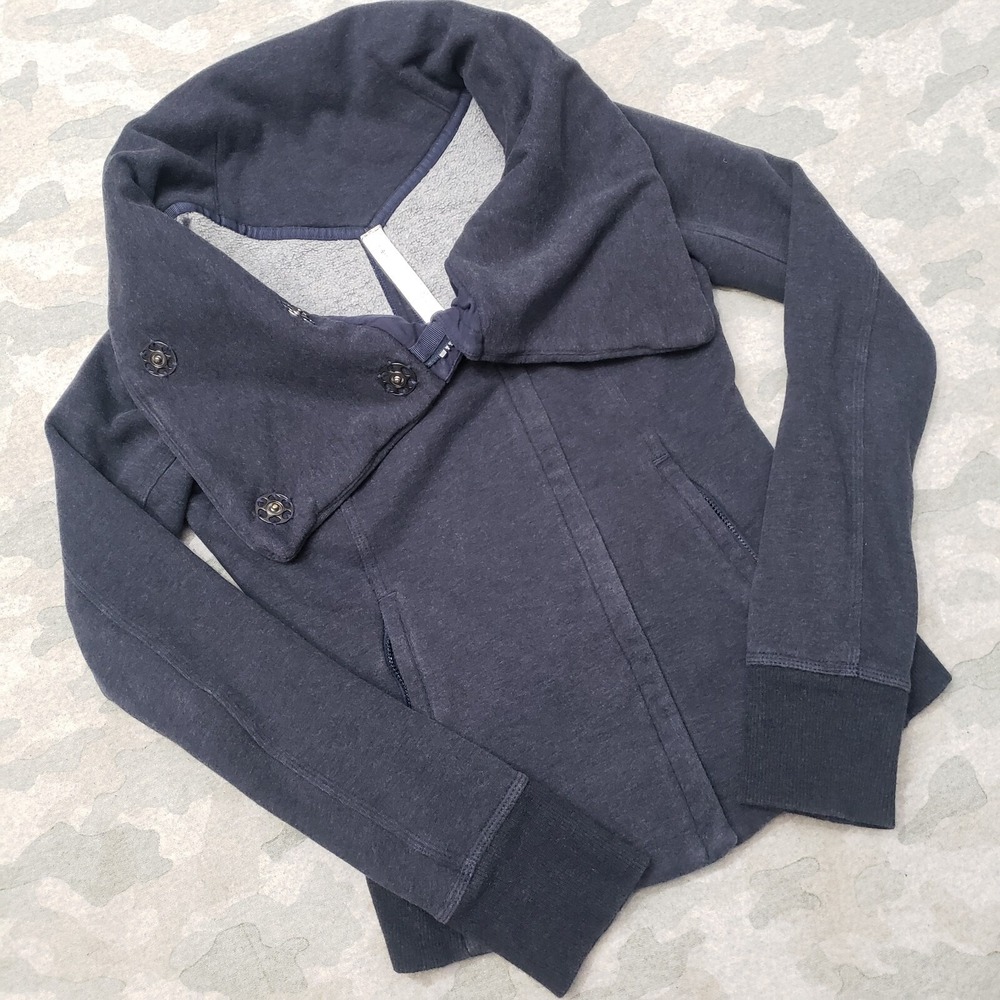Lululemon Jacket Womens 4 Blue Karmacollected Long Sleeve - Picture 2 of 10